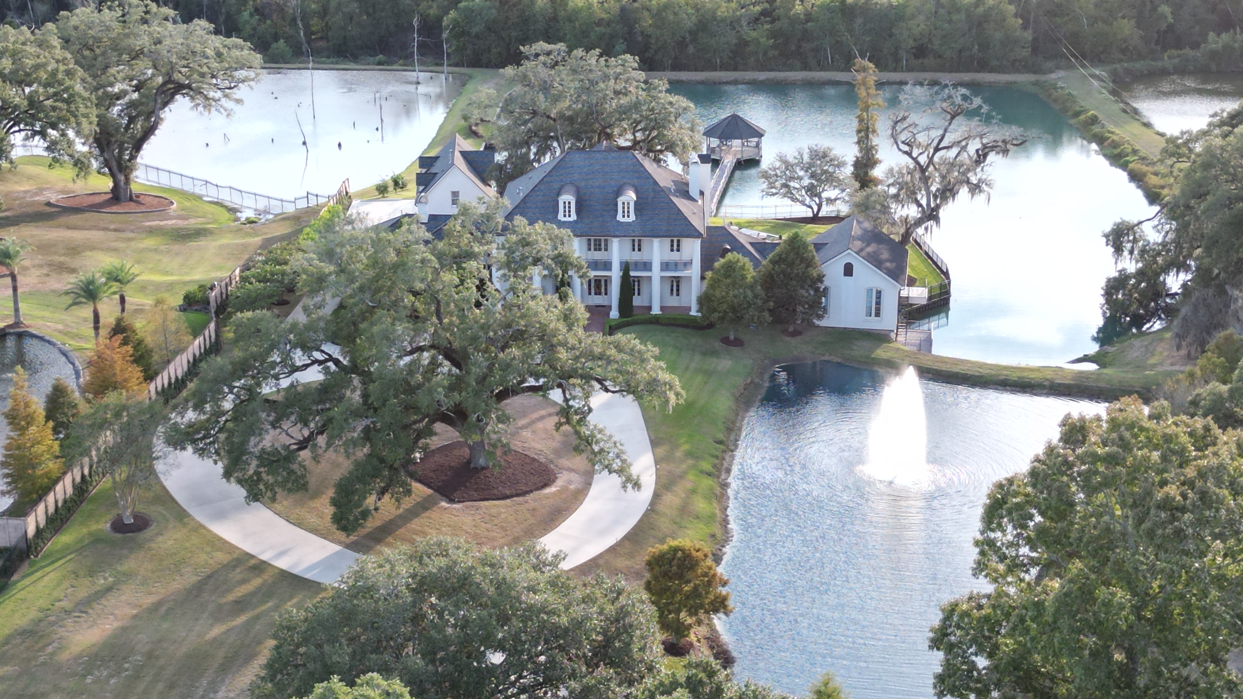 Sky View of House